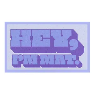 Hey I'm Mat Indoor & Outdoor Doormat - 70x40cm