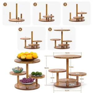 4 Tier Round Cupcake Tower Stand