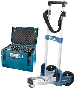 Makita Foldable MakPac Case Trolley Sack Truck + Makpac Cases + Accessories