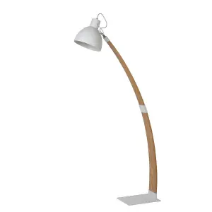 Lucide Curf Scandinavian Floor Reading Lamp - 1xE27 - White