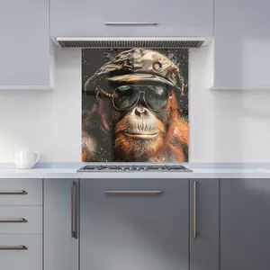 Cool Orangutan Kitchen Splashback