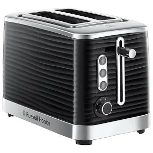 Russell Hobbs Inspire Kettle & 2 Sl Toaster Set Black