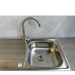 Liquida KS100SS 1.0 Bowl Reversible Inset Stainless Steel Kitchen Sink