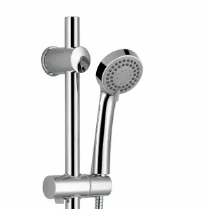 Bathroom Concealed Thermostatic Shower Mixer & Slider Rail 3 Mode Handset Shower