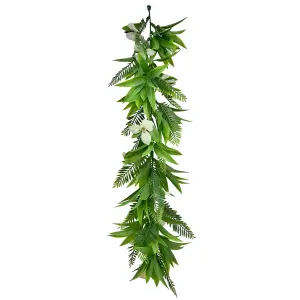 True Products Artificial Hawaiian Hanging Leaf Trailing Vine Garland 65cm