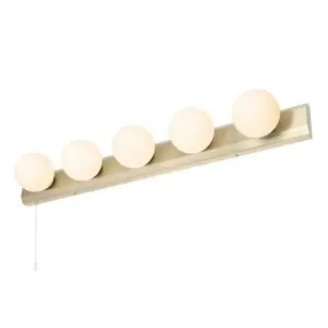 Forum Spa SPA-PR13145-SBRS Ara 5 Light LED Wall Light - Satin Brass (11981)