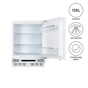 GoodHome Integrated Fridge - Gloss white