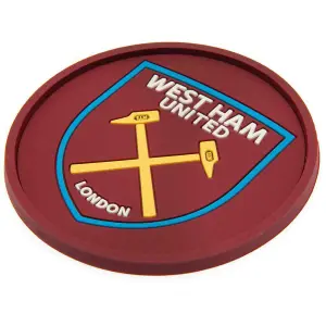 West Ham United FC Coaster Claret Red (One Size)