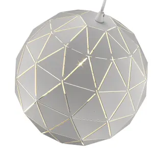 Luminosa Spring Large Ceiling Pendant White, E27