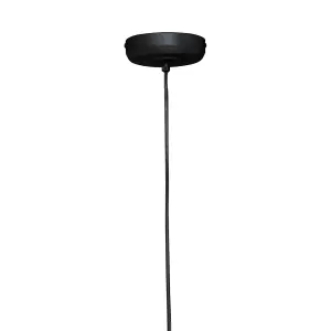 Interiors By Premier Sleek Teardrop Black Finish Pendant Light, Effortlessly Maintained Down Light Wall, Sturdy Ceiling Light