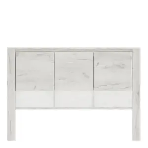 Angel Top Unit for Desk in White Craft Oak