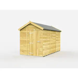 DIY Sheds 6x12 Apex Shed - Single Door Without Windows