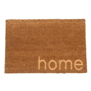 Nicola Spring - Coir Door Mat - 60 x 40cm - Embossed Home