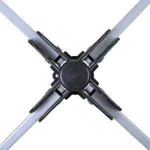 4 Arm 50M Aluminium Rotary Airer With Ground Spike & Cover