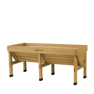 VegTrug Raised Garden Bed Wooden Planter- Medium Classic Natural