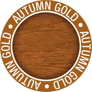 Roxil Wood Stain Preserver (5L Autumn Gold) - 5 Year Protection for Indoor & Outdoor Wood. No VOCs, Fast-Drying. 25 m Coverage