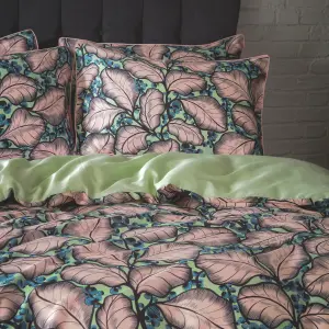 EW by Edinburgh Weavers Magali Leaf Cotton Sateen Duvet Cover Set