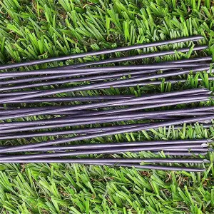 LIVIVO 50 Pack Garden Ground Securing Pegs - Heavy Duty Galvanised Steel U-Shaped Ground Stakes Metal Nail Pins for Tents & Turfs