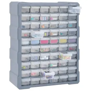 Berkfield Multi-drawer Organiser with 60 Drawers 38x16x47.5 cm