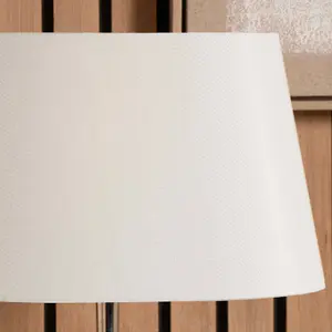 50cm Cream Oval Polysilk Tapered Shade