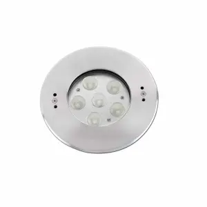 Luminosa Edel LED Outdoor Recessed Spotlight Matt Nickel IP68