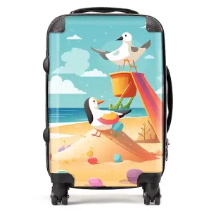 Seagulls On A Beach Holiday Suitcase - Cabin