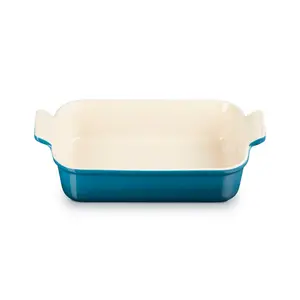 Le Creuset Stoneware Heritage Rectangular Dish Deep Teal / 26cm