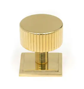 From The Anvil Polished Brass Judd Cabinet Knob - 32mm (Square)