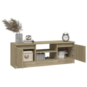 vidaXL TV Cabinet with Door Sonoma Oak 102x30x36 cm