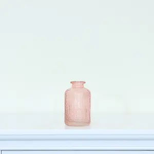 Melody Maison Small Rose Pink Glass Bottle Vase