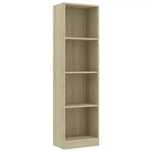 Attwood Bookcase Sonoma Oak / 142cm H x 40cm W x 24cm D