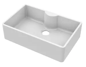 795mm - Single Bowl Butler Kitchen Sink - with Tap Ledge