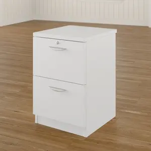 2 Drawer Filing Cabinet White