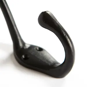 Hammer & Tongs - Narrow Hat & Coat Hook - W30mm x H140mm - Black