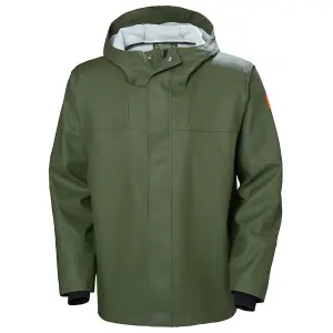 Helly Hansen Workwear Storm Rain Jacket (Green)  (Small)