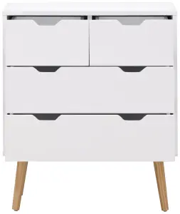 GFW Nyborg 2+2 Drawer Chest White