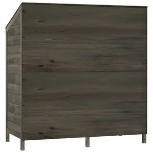 Berkfield Garden Shed Anthracite 102x52x112 cm Solid Wood Fir