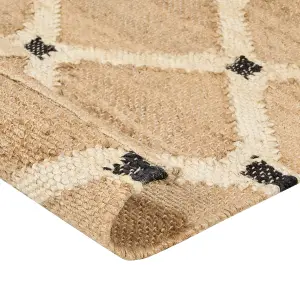 Jute Area Rug 160 x 230 cm Beige KALEKOY