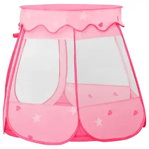 Berkfield Children Play Tent with 250 Balls Pink 102x102x82 cm