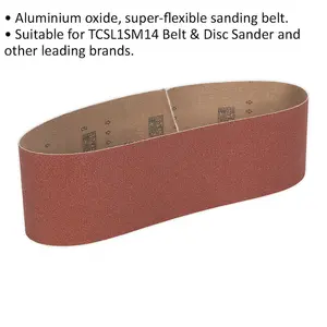 High-Quality 100mm x 915mm Sanding Belt - 100 Grit Aluminium Oxide for Optimal Performance