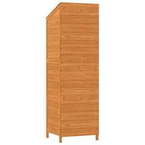 Berkfield Garden Shed Brown 55x52x174.5 cm Solid Wood Fir