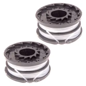 SPARES2GO Twin Line Spool compatible with Spear & Jackson S3525ET Strimmer Trimmer (Pack of 2)