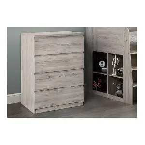 Clean Surf White 4 Drawer Chest