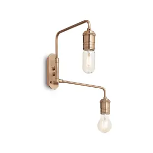 Luminosa Triumph 2 Light Wall Light Antique Brass