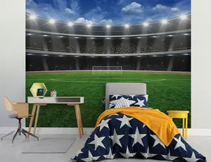 Walltastic Football Crazy Multicolour Smooth Wallpaper Mural 8ft high x 10ft wide