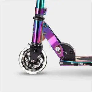 Micro Scooters Sprite LED Scooter With Light Up Wheels | 2 Wheeled Scooter For 5-13 Year Olds | Neochrome