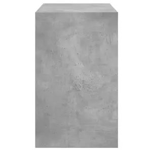 Berkfield Shoe Cabinet Concrete Grey 80x42x69 cm Engineered Wood