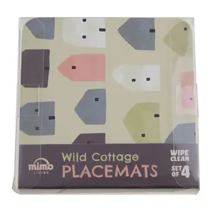 Maison by Premier Calcot 4Pc Square Wild Cottage Coasters