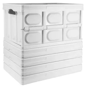 TekBox Regular Folding Storage Box - White