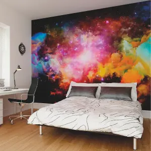 Origin Murals Space Galaxy Stars Matt Smooth Paste the Wall Mural 350cm wide x 280cm high